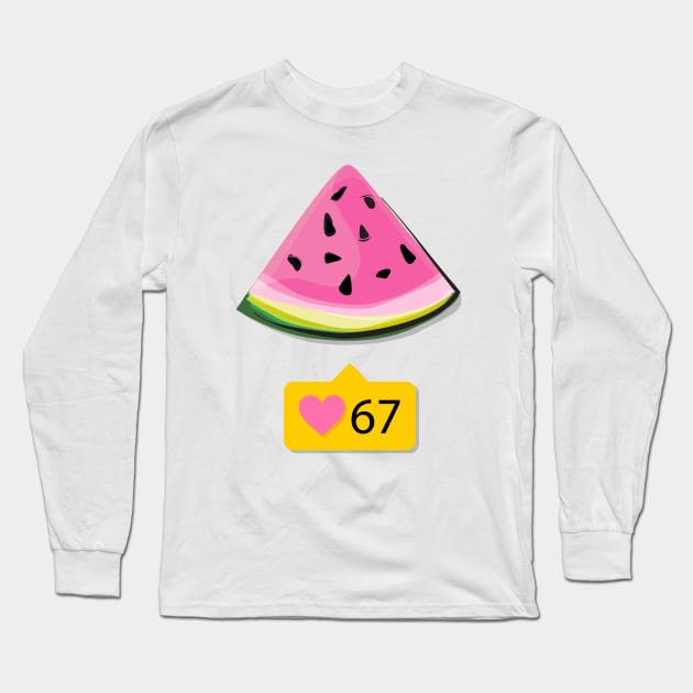 Watermelon collect likes Long Sleeve T-Shirt by Milatoo